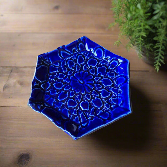Trinket Dish Blue