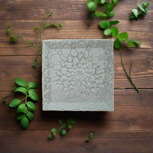 Trinket/Soap Dish, Green