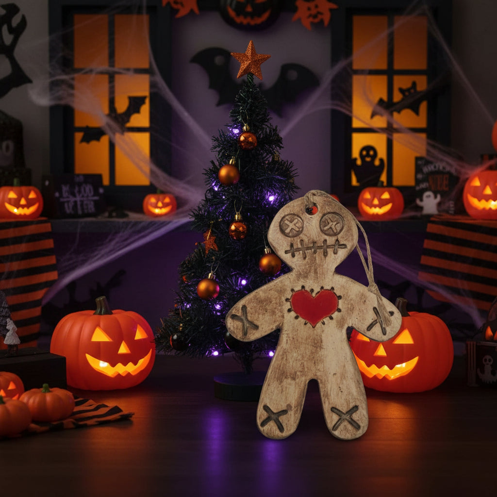 Gingerdead Man Ceramic Ornament