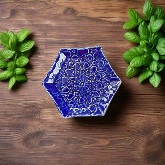 Trinket Dish Blue